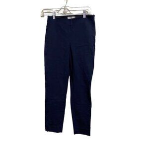 EVERLANE Sz 2 Navy The Side-Zip Stretch Ponte Pant